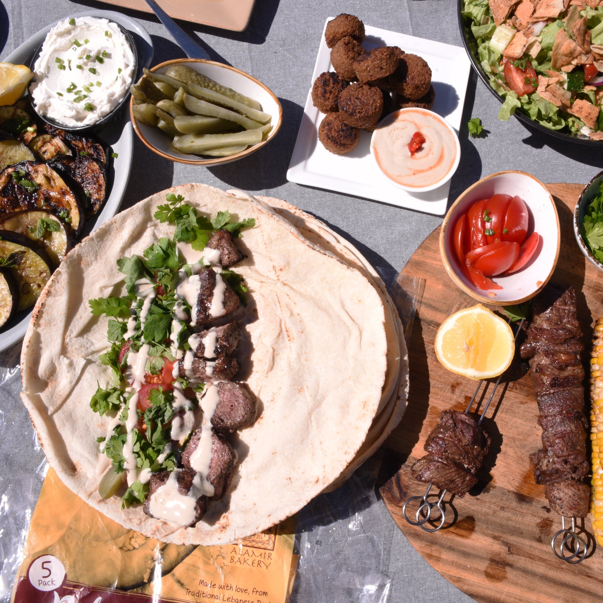 Barbecue Lebanese Lamb Skewers