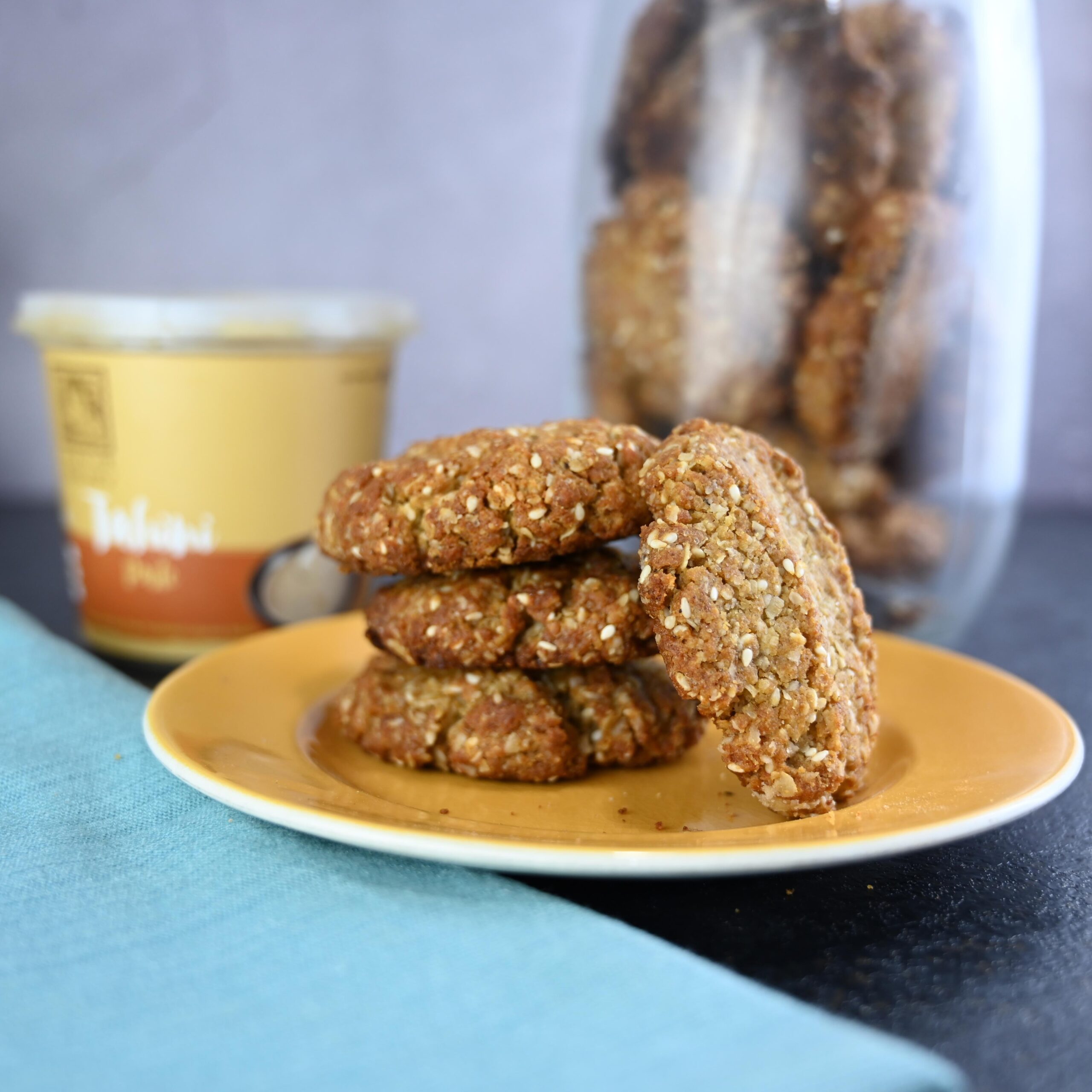 Anzac Biscuits with a Tahini Twist